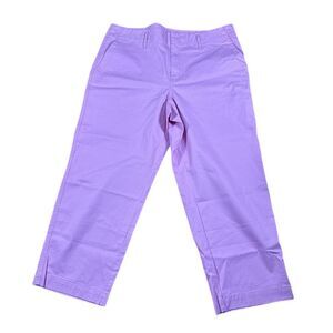 A new day Cropped Casual Pants Summer‎ Cotton Trousers pink size 16